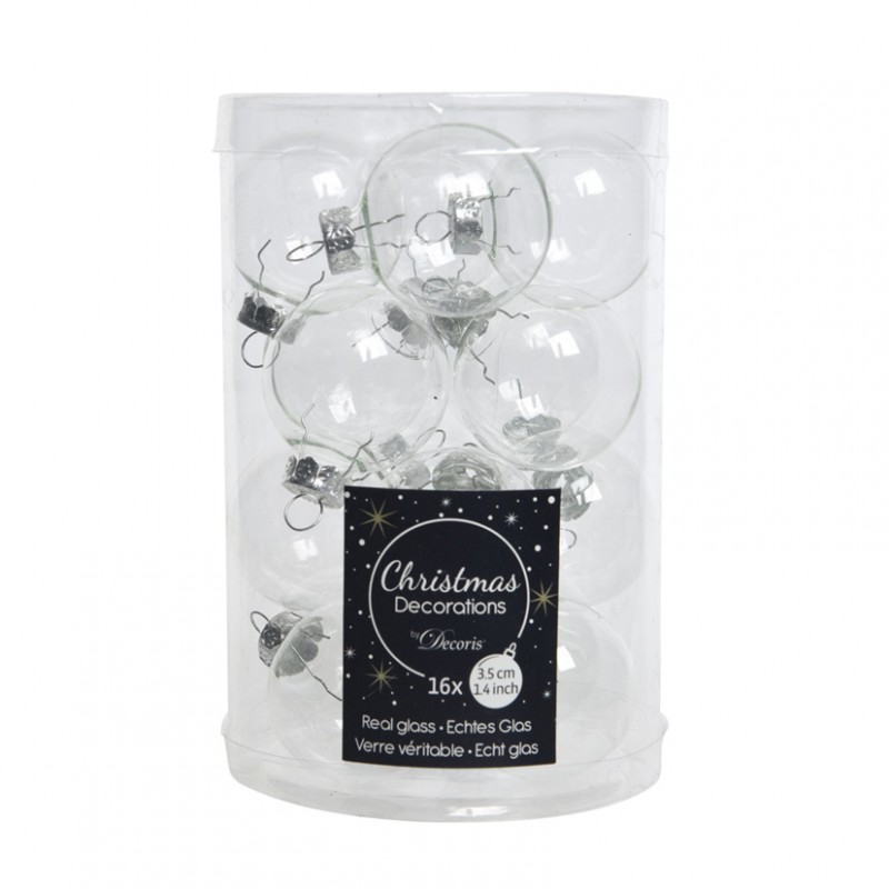 010327 | BOX SFERE vetro PZ16 D3,5cm - trasparent
