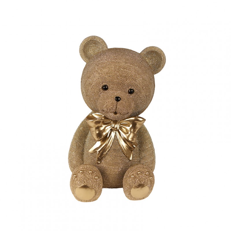 012693 | ORSO GLITTER 32X29XH48cm - gold