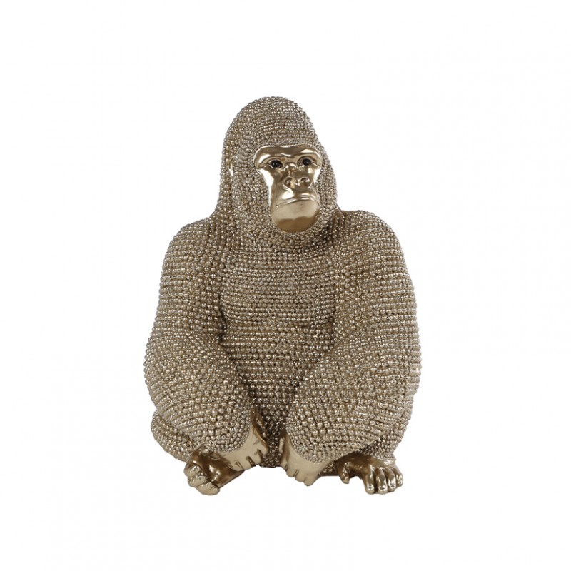 012697 | GORILLA GLITTER 14X12XH17cm - gold