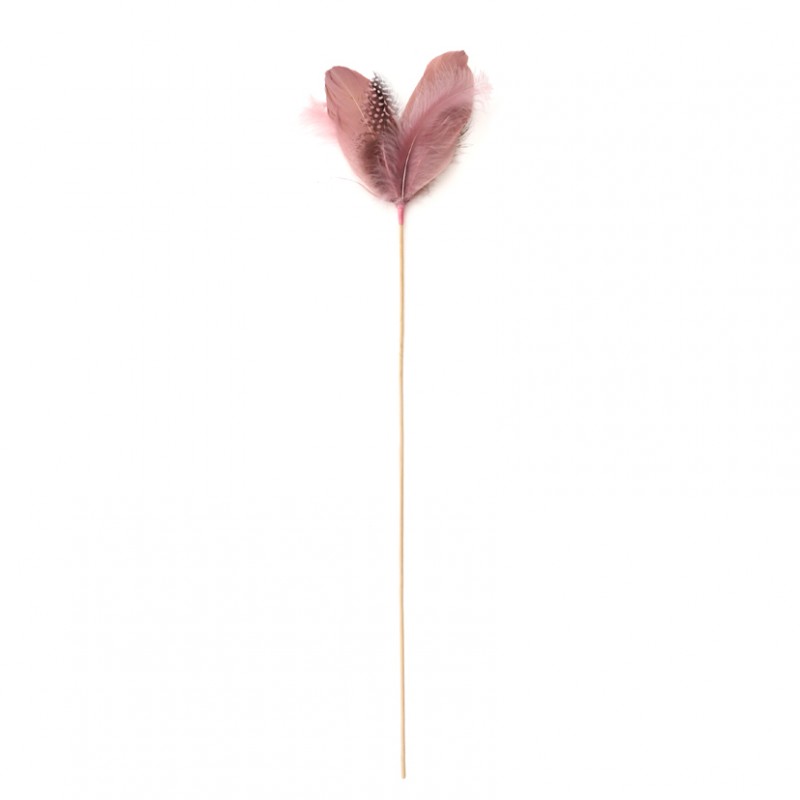 Piuma stick 55x10 cm 3pz - marble rosa