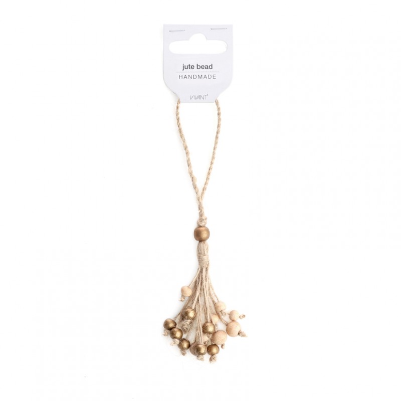 0930D.0308.72 | DECORO JUTA PERLINE 3X8 cm - naturale