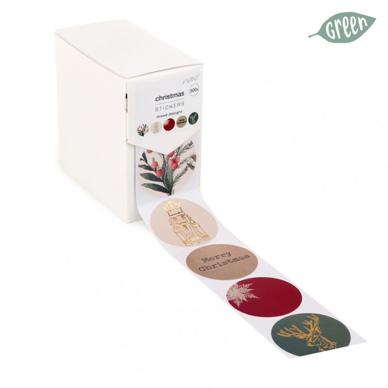 0966.5004.90 | ADESIVO NATALIZIO D40mm PZ500