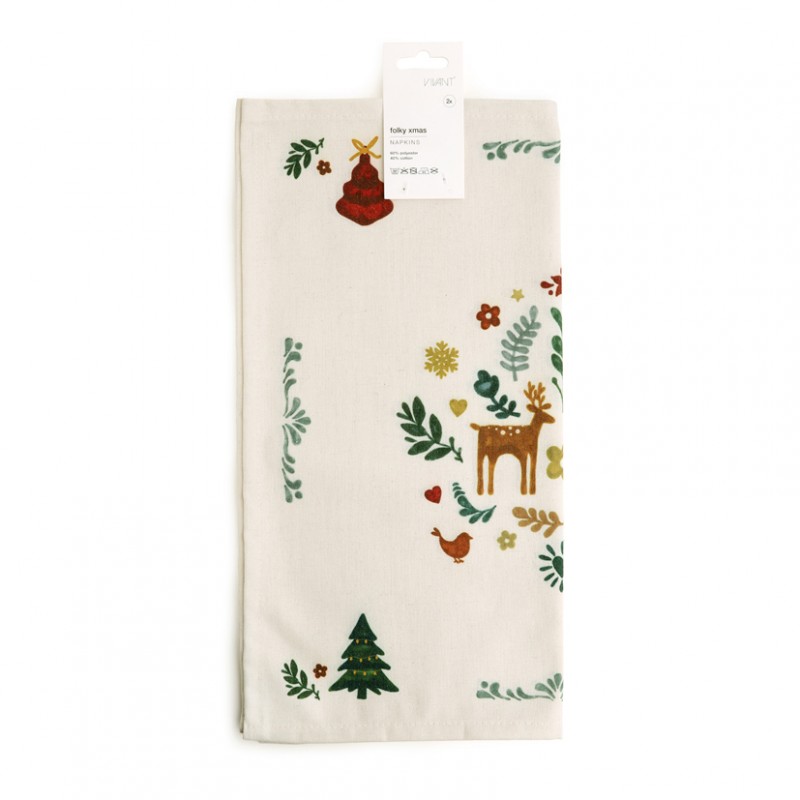 0967N.4040.90 | TOVAGLIOLO FOLKY XMAS 2pz