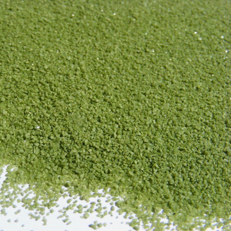 Sabbia 0,4-0,7mm 1kg - verde oliva