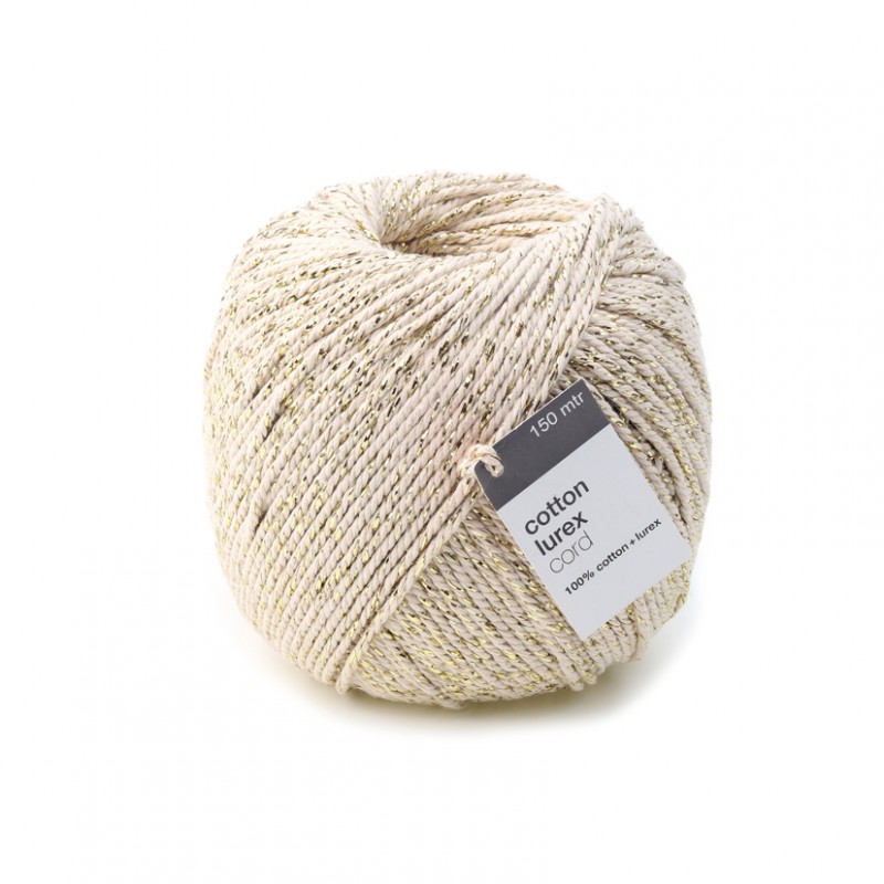 1050.15004.70 | COTTON LUREX TWIST 150MTX4MM - crema