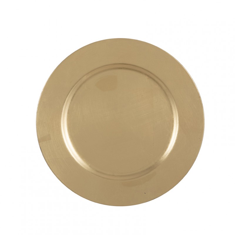 Mila plate d33cm - gold