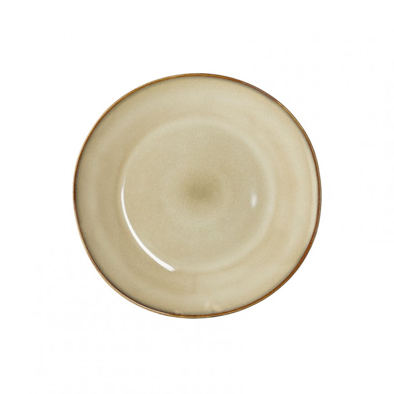 Piatto racco ceramica d20,5 - beige