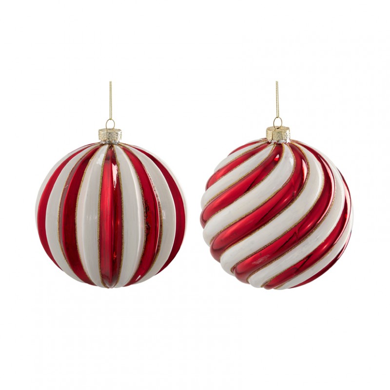 1179892 | SFERA VETRO DA APP RIGHE D15cm 2ass.-ros