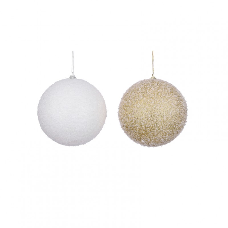 1180803 | SFERA INNEVATA 2MOD. D15 CM -gold/white