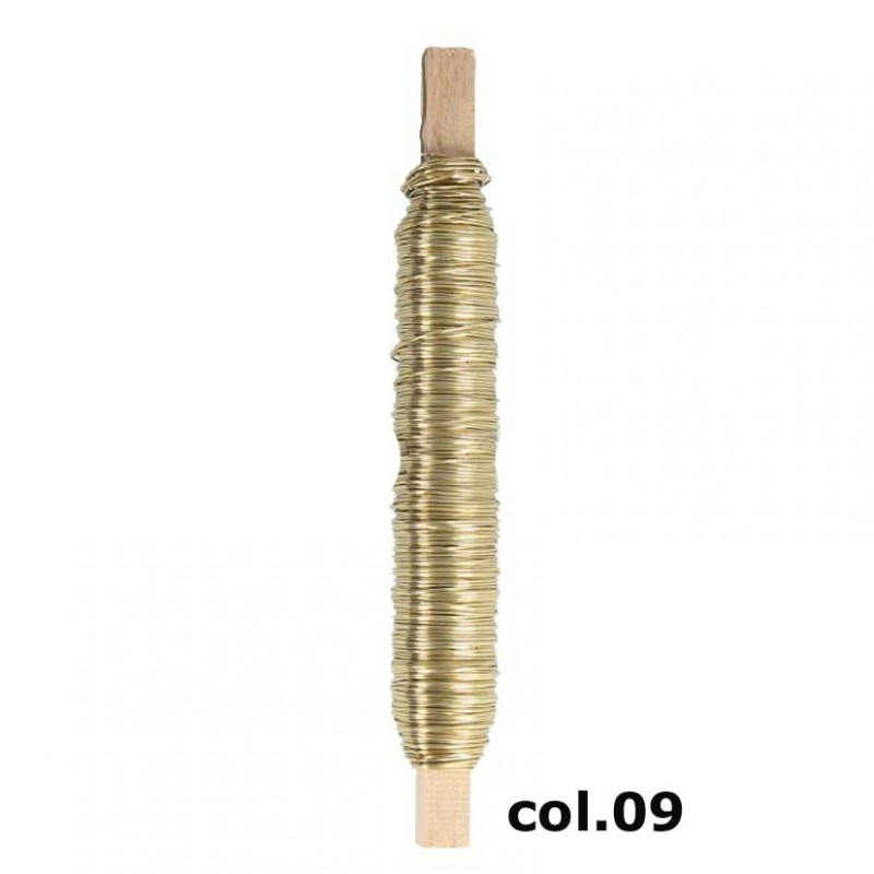 1330-09 | FILO LACCATO 0,50MM 50MT/100GR-gold