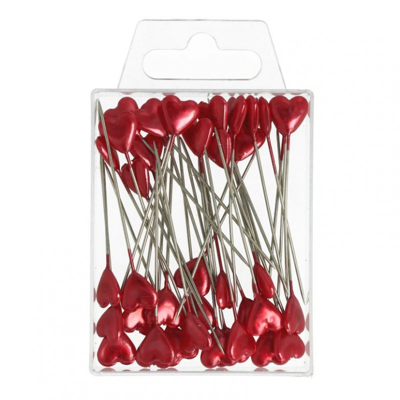 Spilli cuore 10,00 mm 55 mm pc40 -rosso