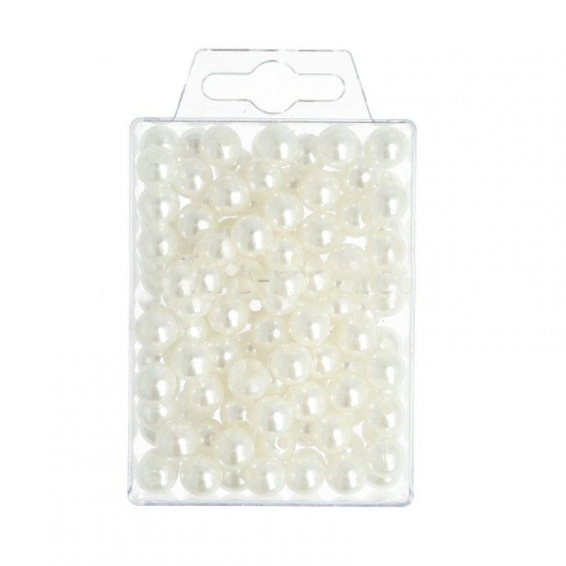 Box perle mm10 115 pz - bianco