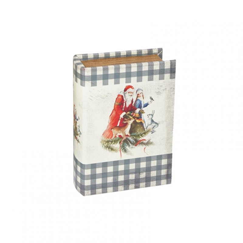 136418A | SCATOLA/LIBRO BABBO NATALE 20,5X14,5 H5
