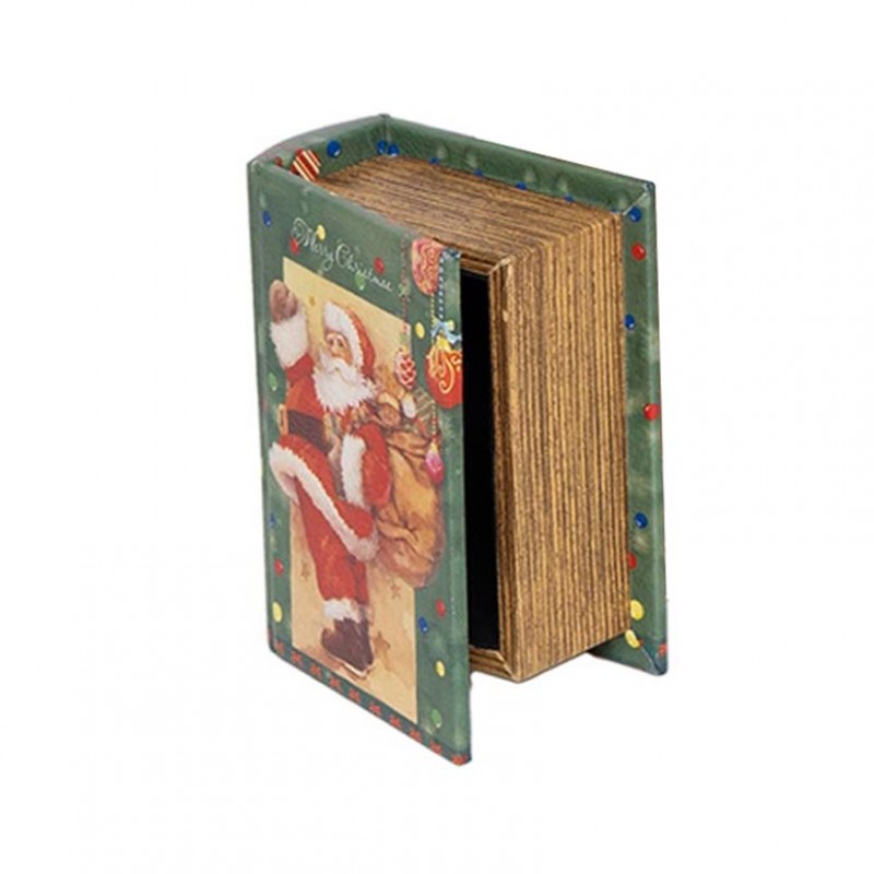 138308B | SCATOLA/LIBRO BABBO NATALE 13X6 H17CM