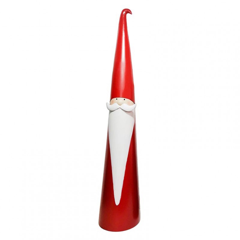 Babbo natale metallo d38 h199cm - rosso