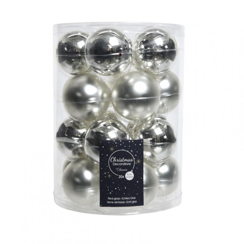Box spheres pc 20 mm 60 silver
