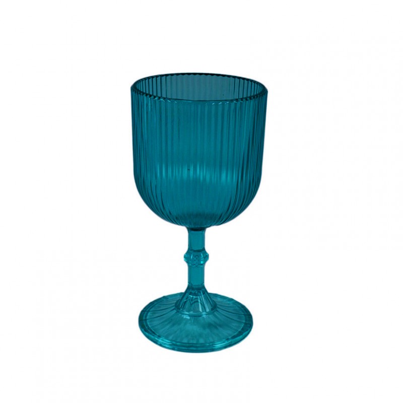 Bicchiere acrilico d8,5 h17cm - petrolio