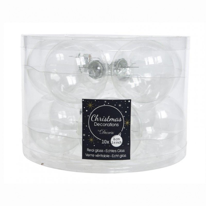 140356 | BOX SFERE SHINY vetro PZ10 D60mm-traspar