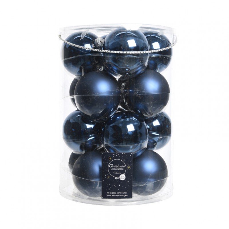 Box sfere vetro pz16 d80mm - night blue