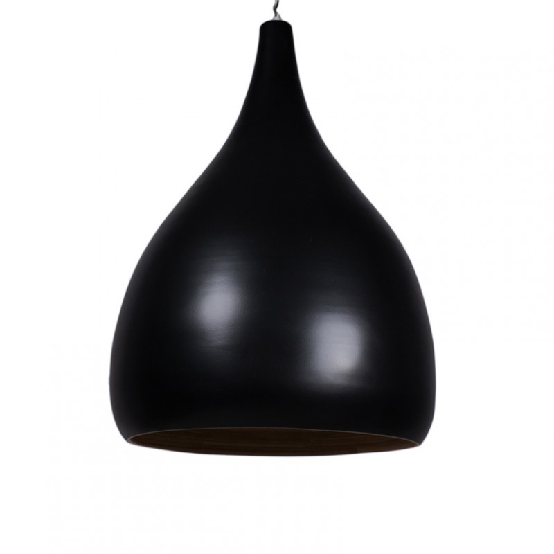 Lampadario bamboo d40 h58cm - nero