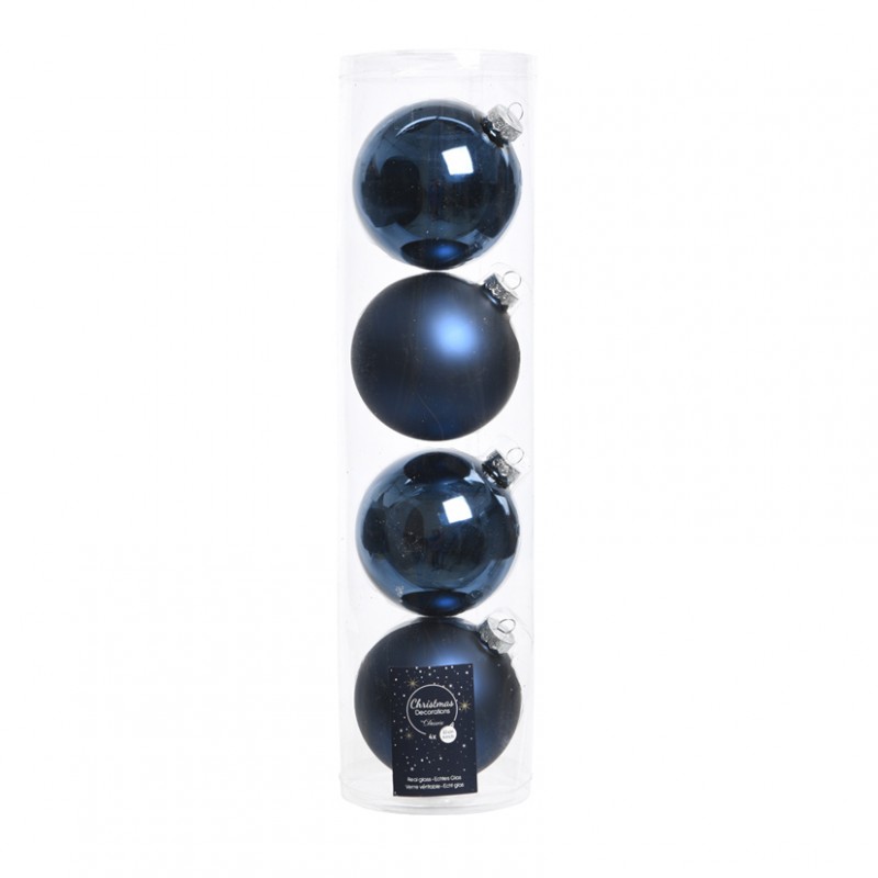 Box sfere vetro pz4 d100mm - night blue