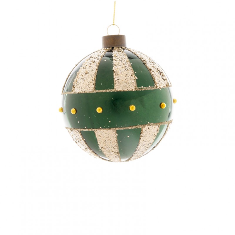 Sfera vetro beads d8cm - verde