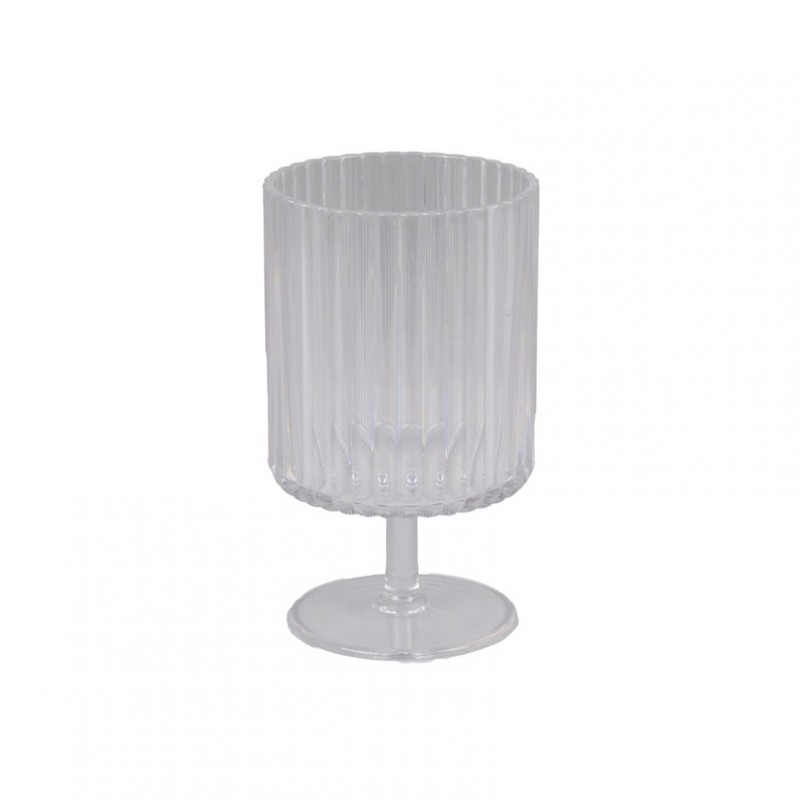 Bicchiere plastica d8 h14cm - trasparent