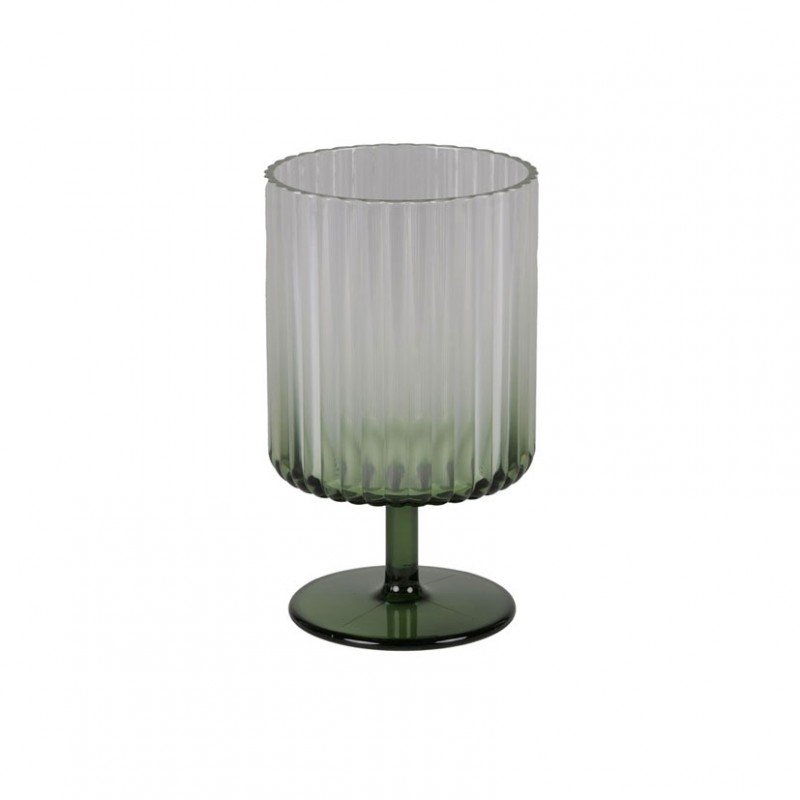 Bicchiere plastica d8 h14cm - verde