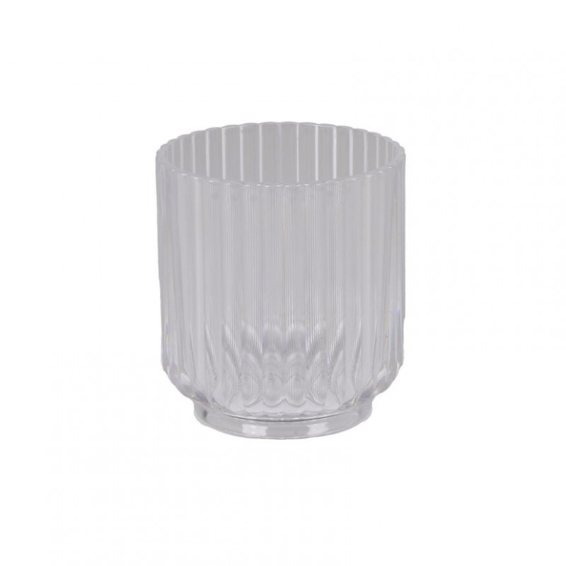 Bicchiere plastica d9 h10cm - trasparent