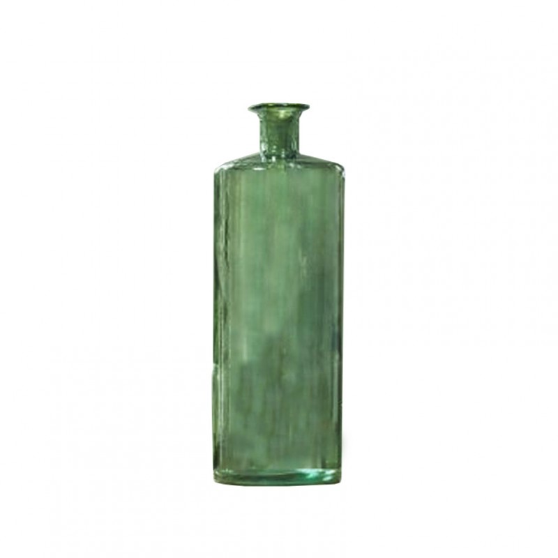 147661 | BOTTIGLIA VETRO GUAN D15 H40cm -green