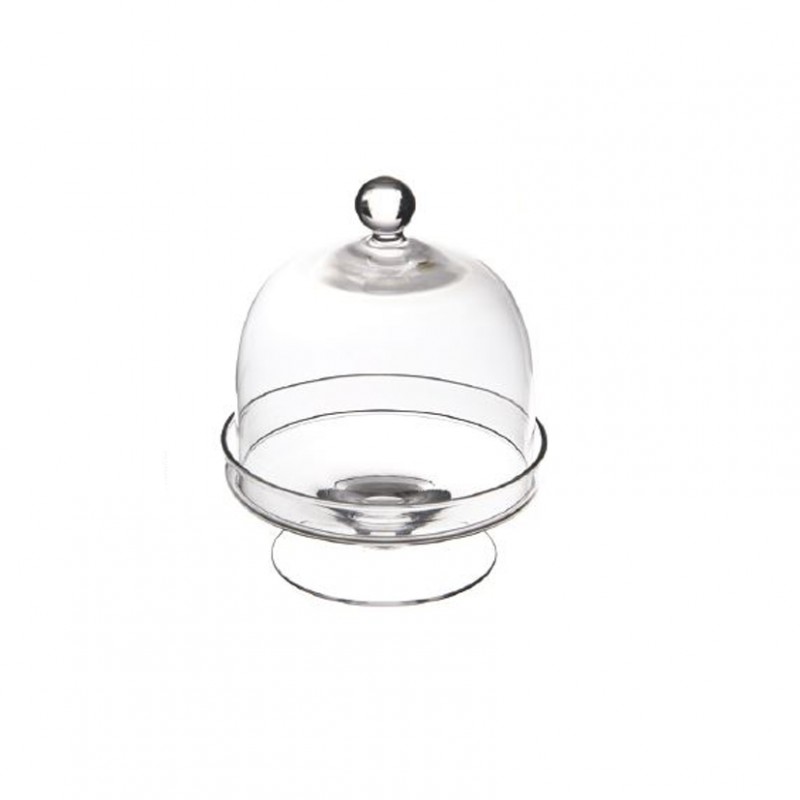 Campana Per Dolci In Vetro - Mini Alzatina Con Coperchio Per Cupcake, Biscotti E Frutta - Foto 8