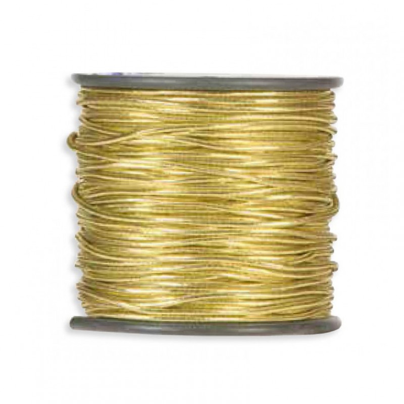 N/tubolare elastico 2mm 50mt -gold