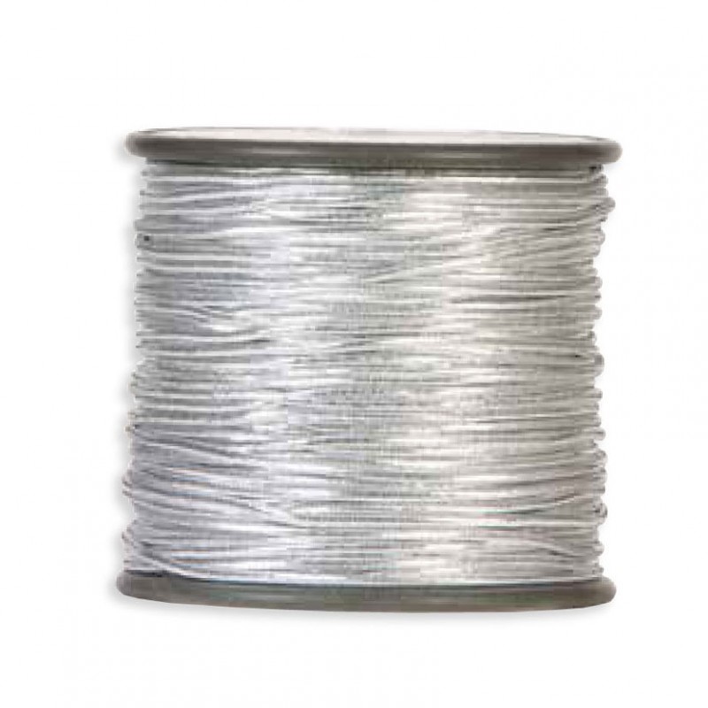 N/tubolare elastico 2mm 50mt -silver