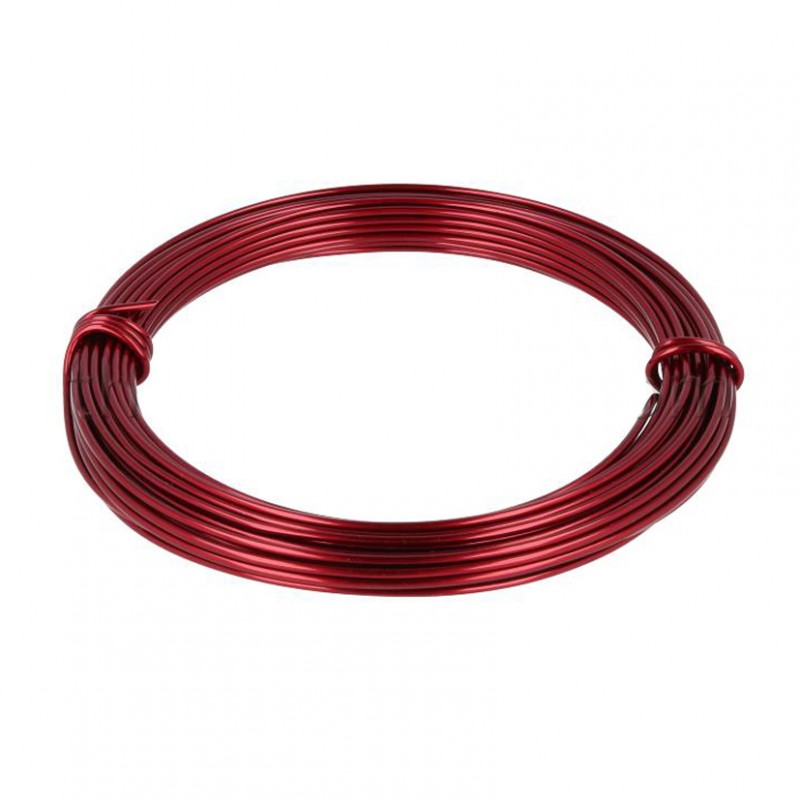 Filo allum. 2mm 12m 100gr-wine red