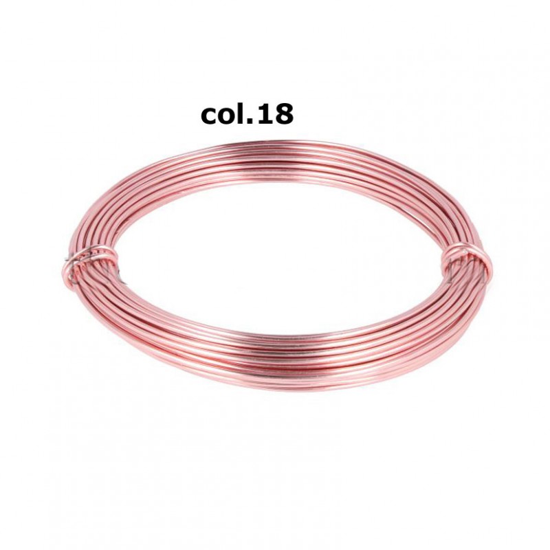 Filo allum. 2mm 12m 100gr-rose