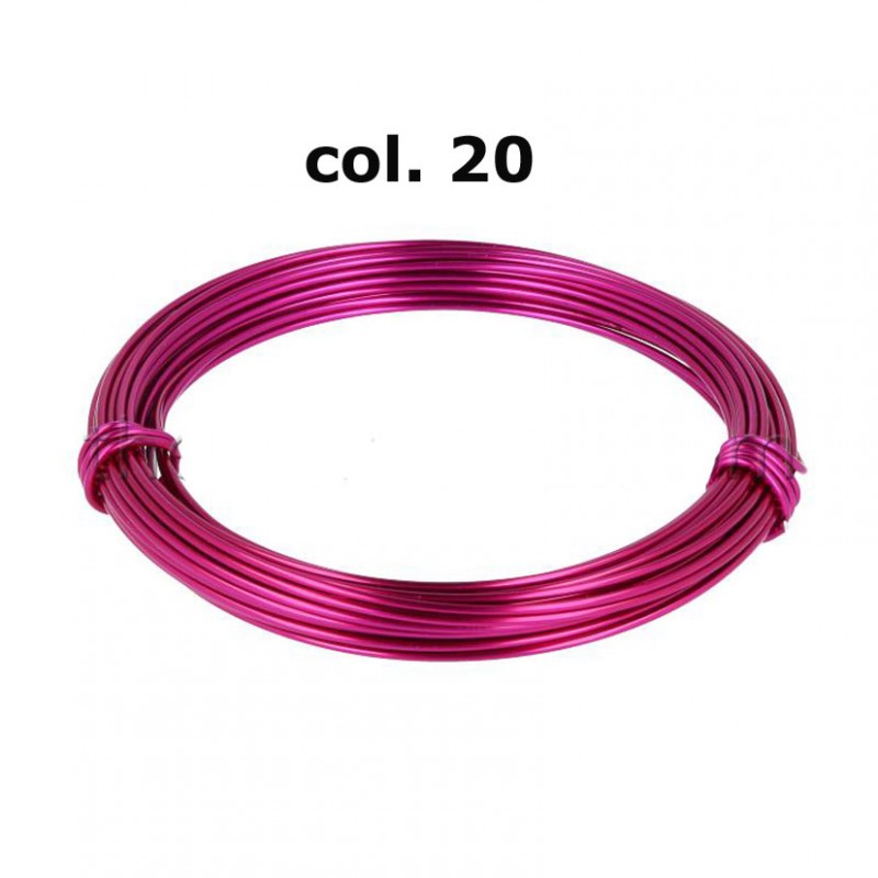 Filo allum. 2mm 12m 100gr-pink