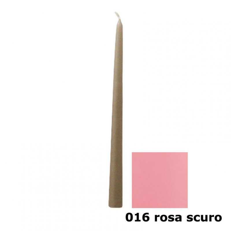 Candele mm300x25 pz12 (300/25) -rosa
