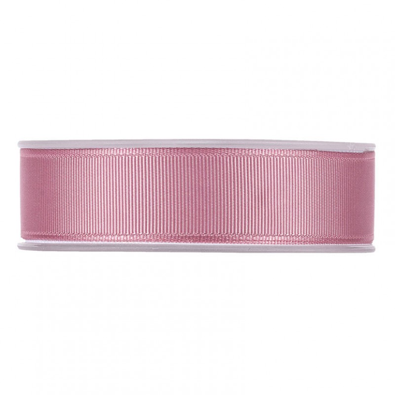 N/gros grain 25mm 20mt - old pink