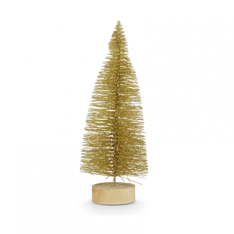 21424020 | ALBERO BASE LEGNO H20 cm PZ6 - oro