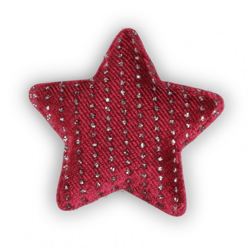 Velvet star 5,5cm conf.50pcs-bord