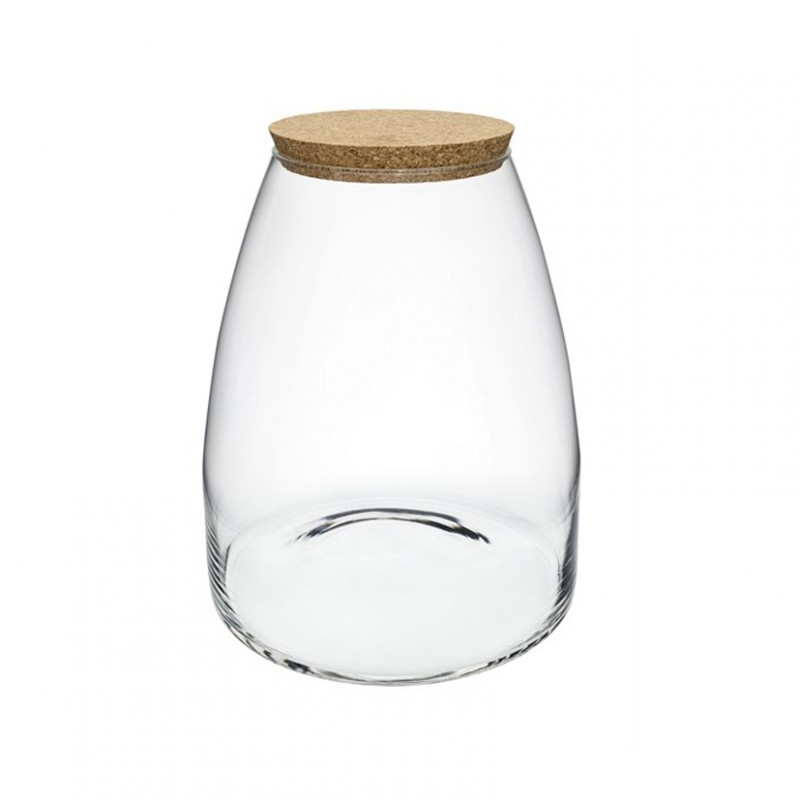 23473A-TS | BARATTOLO VETRO D25 H20,5 CM TAPPO SUGHE