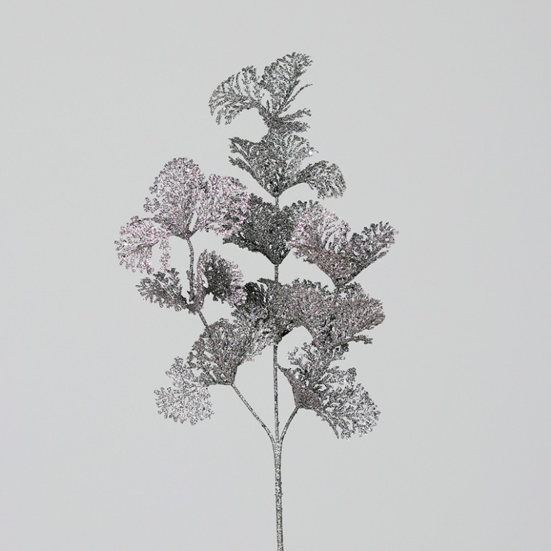 24951-67 | FOGLIA C/GLITTER H69 CM -antracite