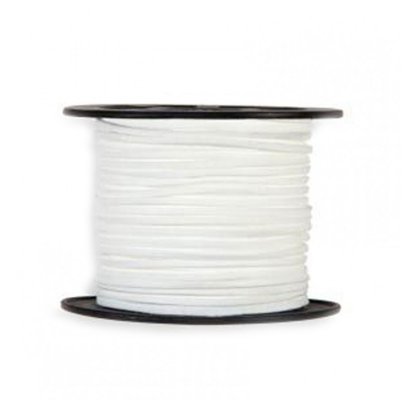 N/leather cord 3mm 45 mt - white