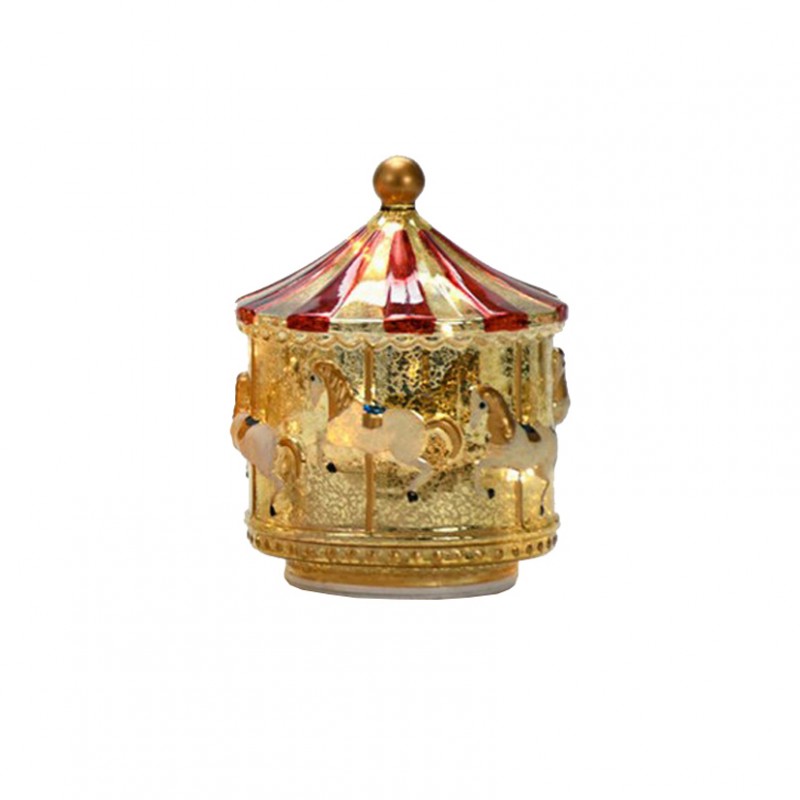 Carosello vetro d15 h17,2cm