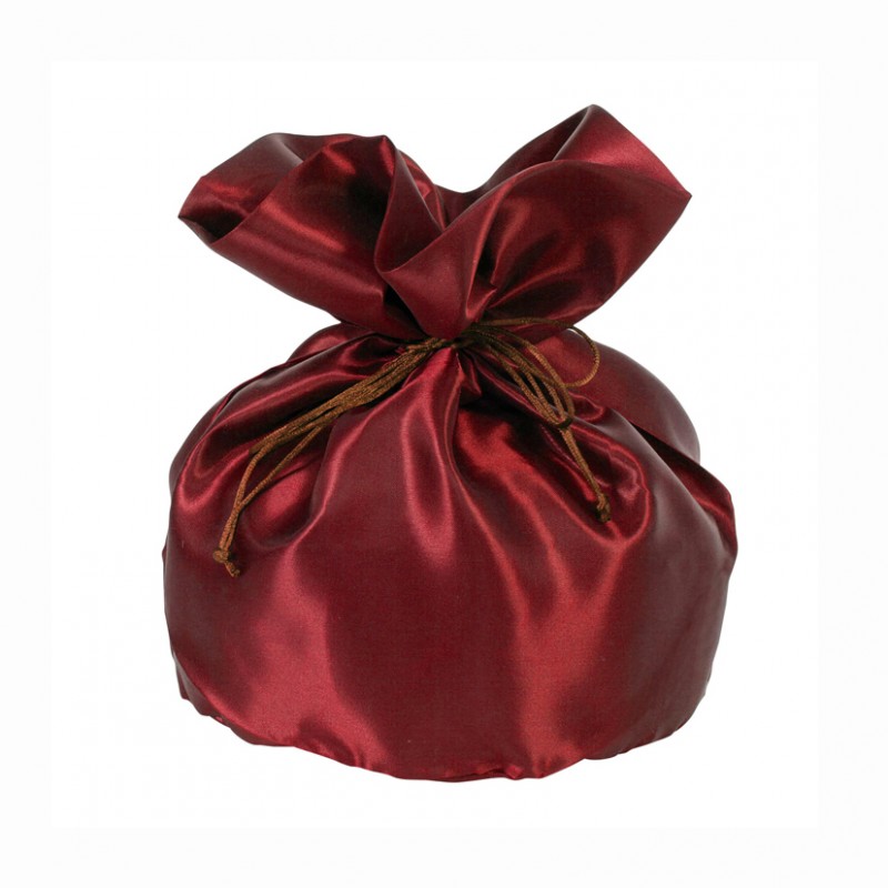 Satin bag 23x23x35-bordeaux