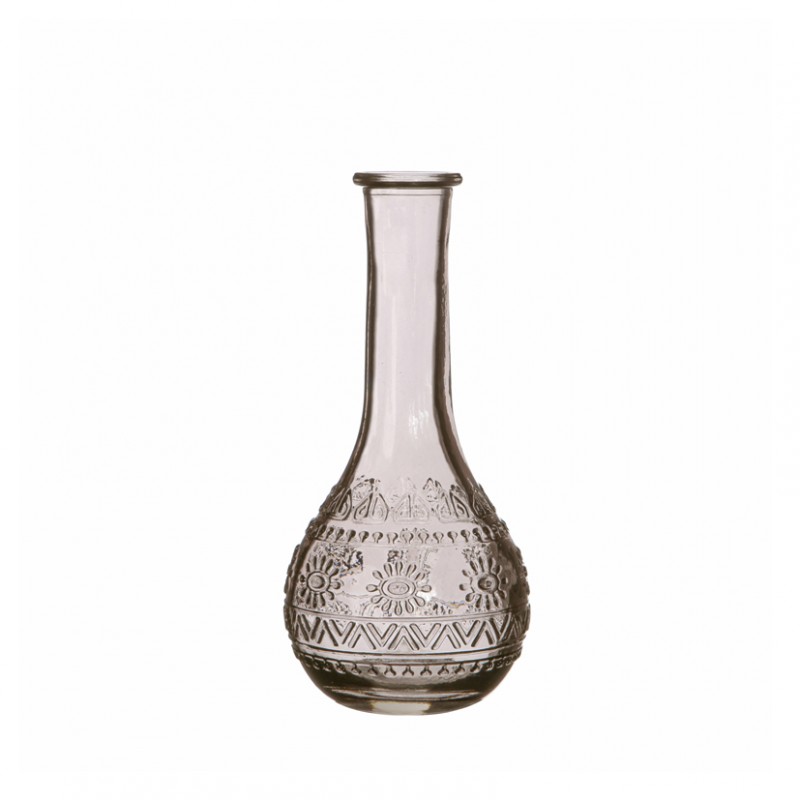 Bottiglia vetro paris d7,5 h15,8 grey