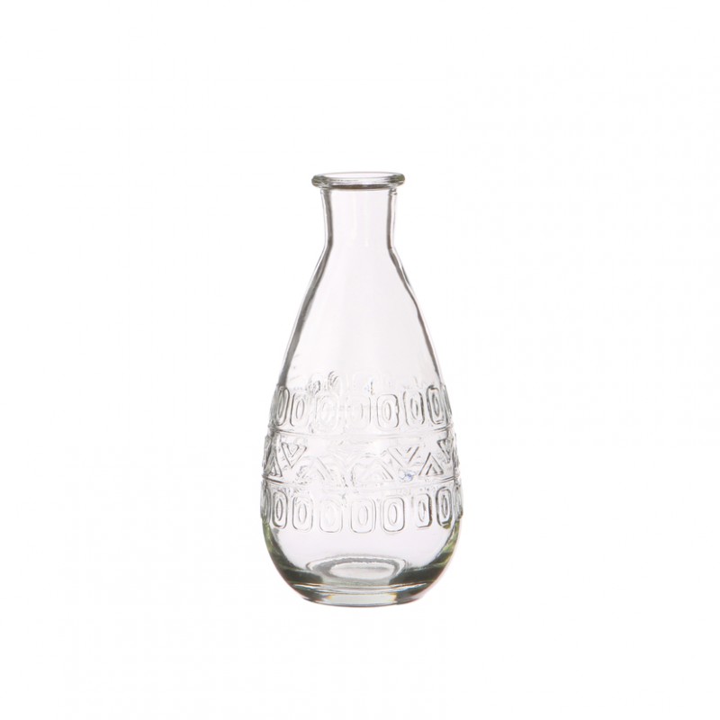 Rome glass bottle d7.5 h15.8 cm