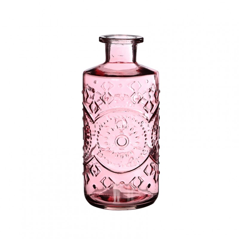 Bottiglia vetro berlin d9 h21cm pink