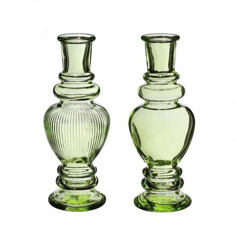 Vaso vetro venice d5,7 h15,5cm - green