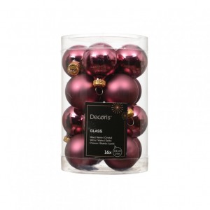 BOX SFERE vetro PZ16 D3,5cm-dark rose
